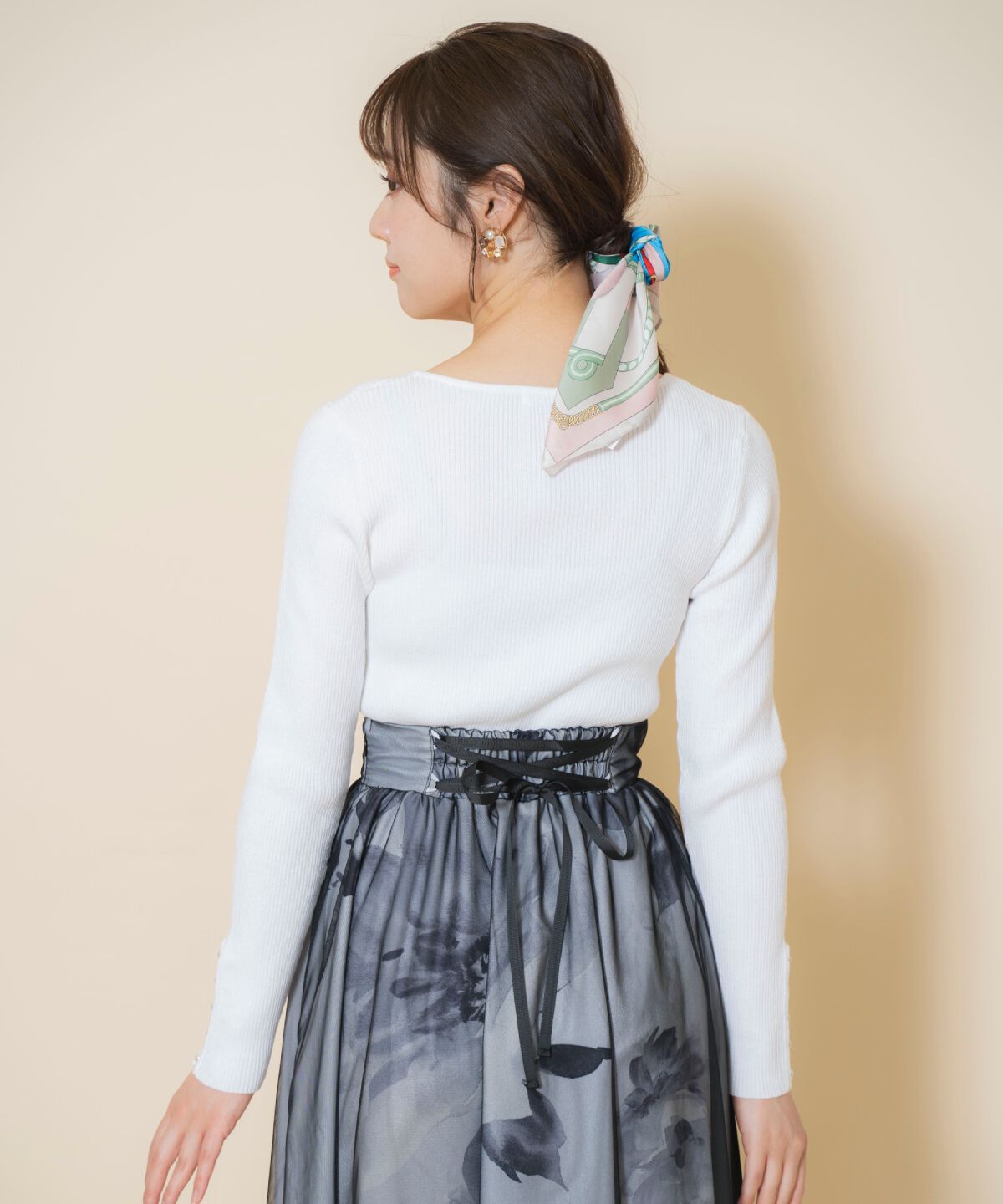 WILLSELECTION「ハートネックラメプルオーバー」|ニット・セーター|