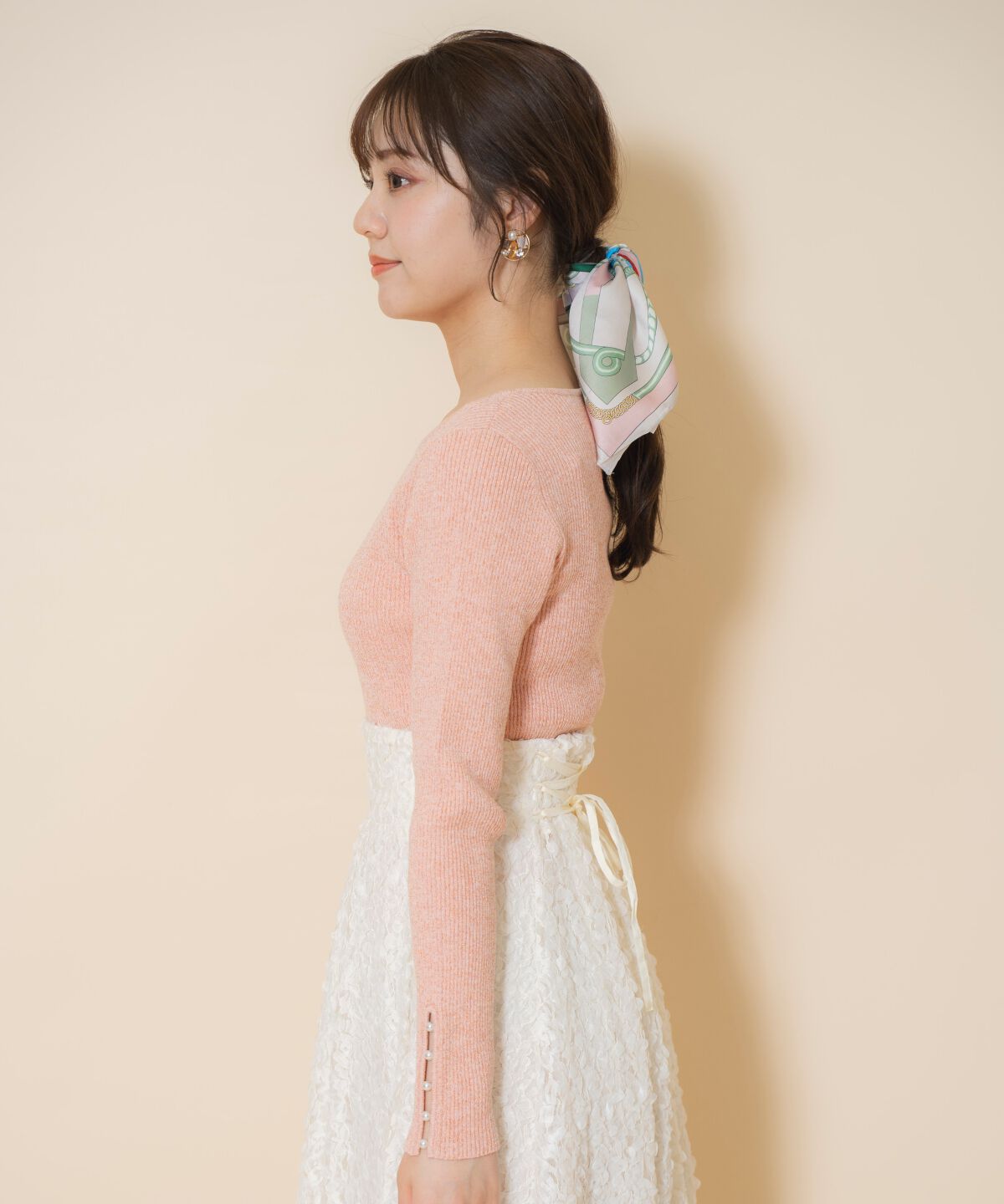 WILLSELECTION「ハートネックラメプルオーバー」|ニット・セーター|