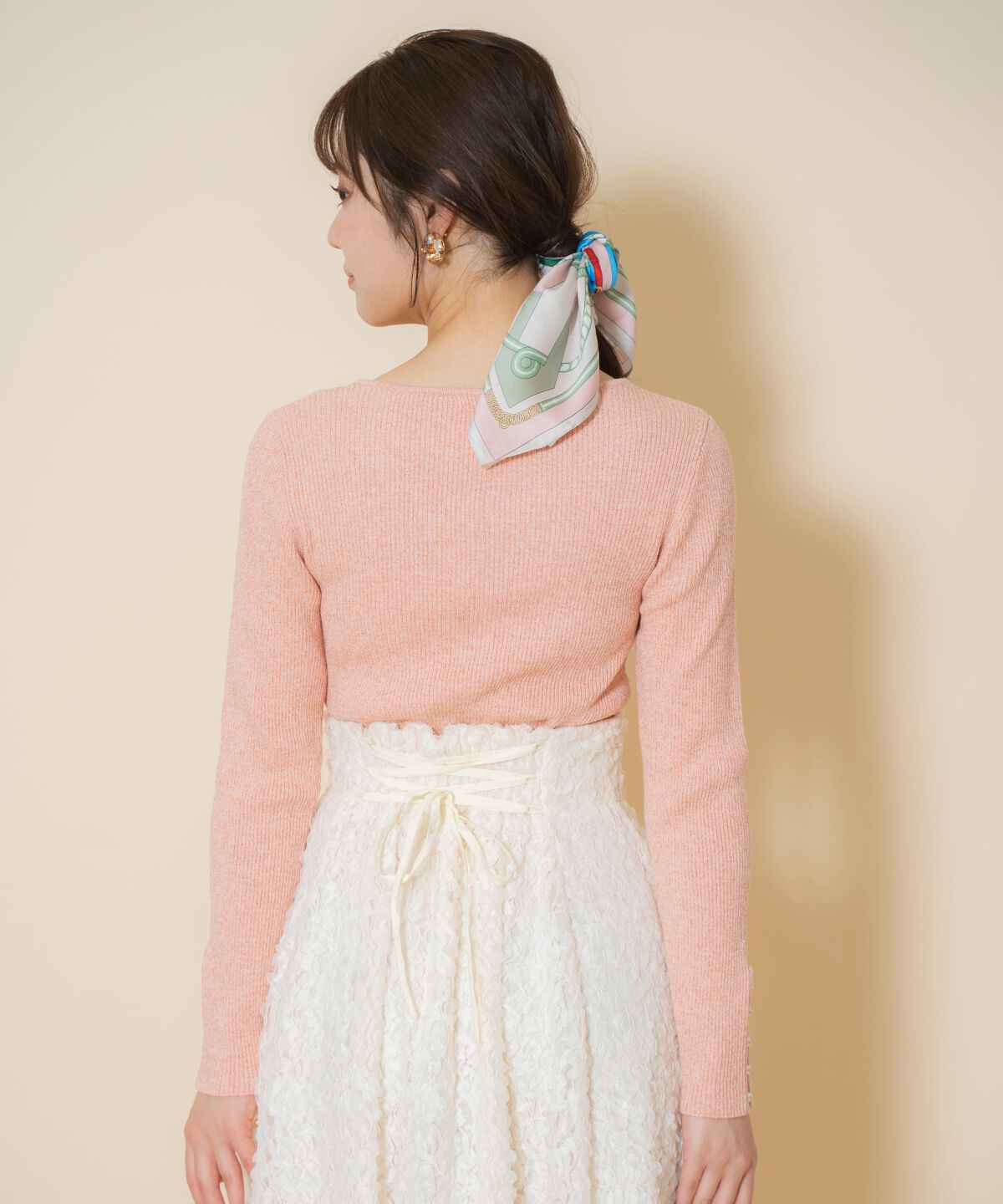 WILLSELECTION「ハートネックラメプルオーバー」|ニット・セーター|