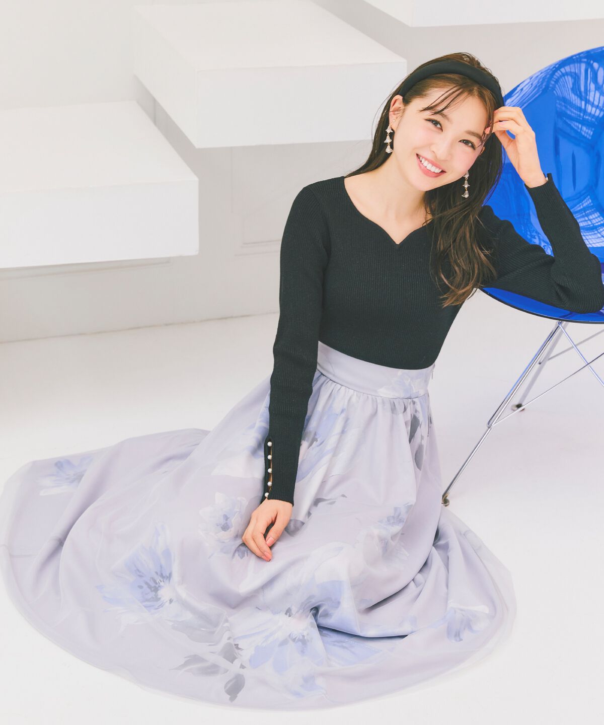 WILLSELECTION「ハートネックラメプルオーバー」|ニット・セーター|