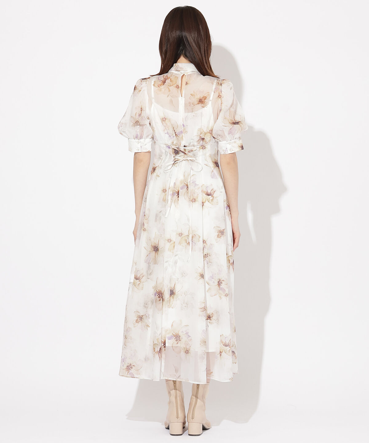 WILLSELECTION「オリジナルマーブルフラワーワンピース」|ワンピース|