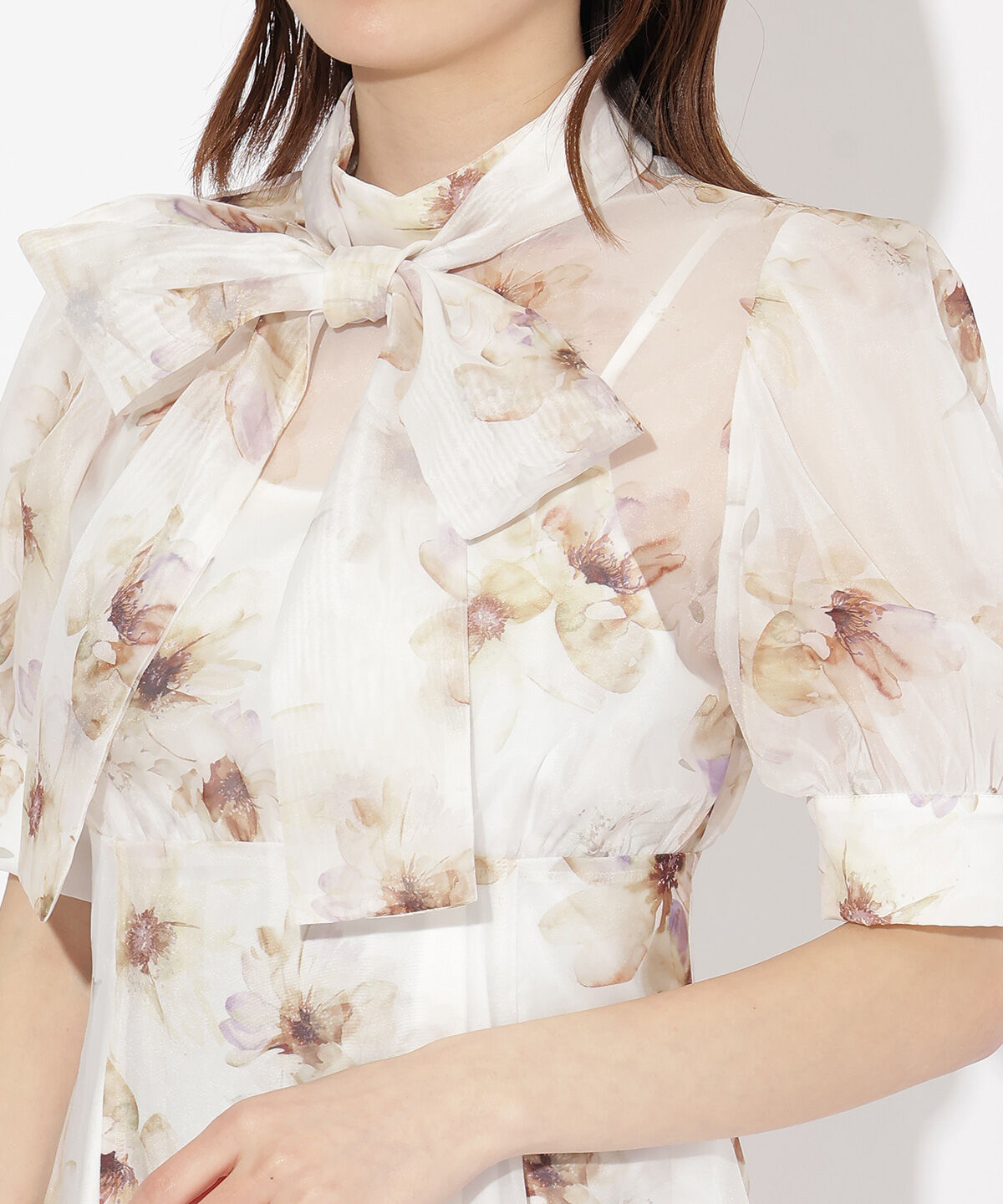 WILLSELECTION「オリジナルマーブルフラワーワンピース」|ワンピース|