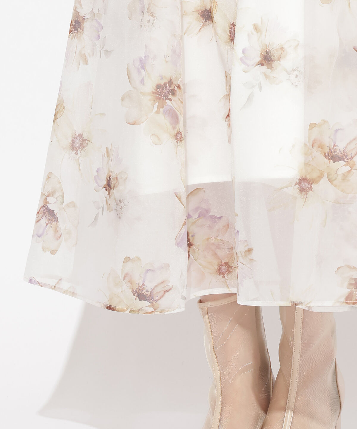 WILLSELECTION「オリジナルマーブルフラワーワンピース」|ワンピース|