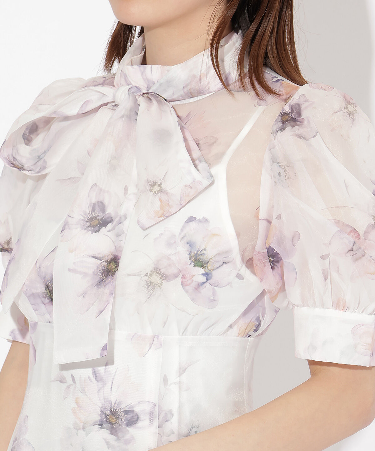 WILLSELECTION「オリジナルマーブルフラワーワンピース」|ワンピース|