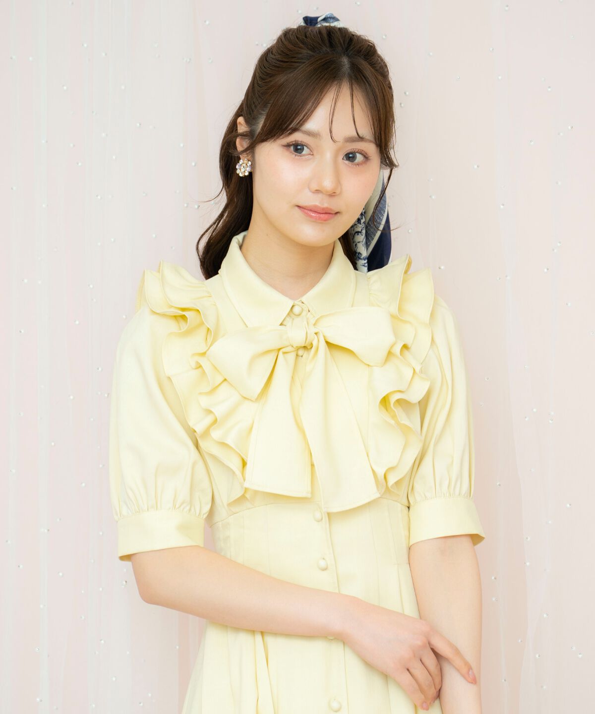 WILLSELECTION「ラッフルリボンタイシャツワンピース」|ワンピース|