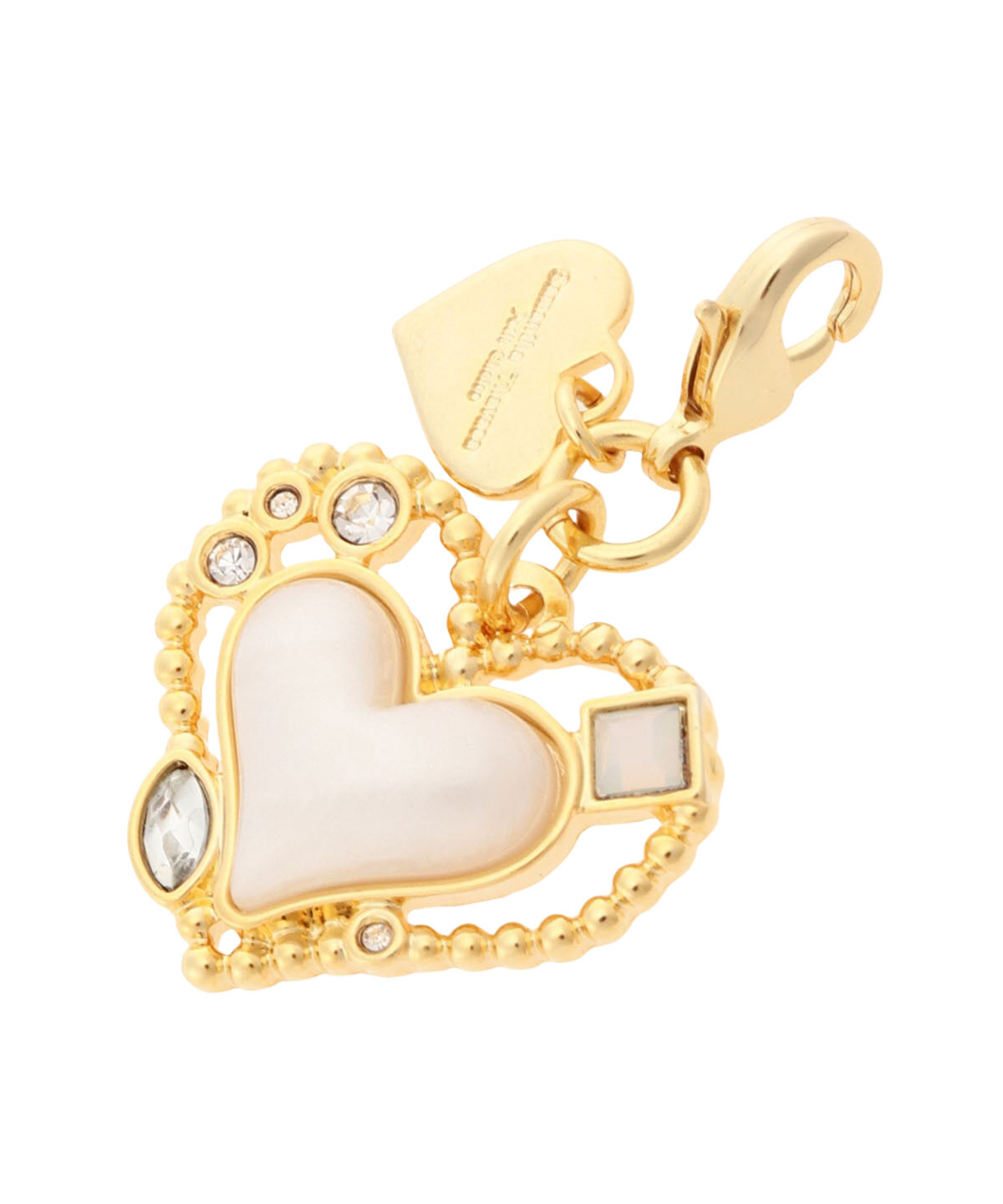 Samantha Thavasa Petit Choice「ホワイトハートファスナーチャーム」|チャーム・キーホルダー|クリア