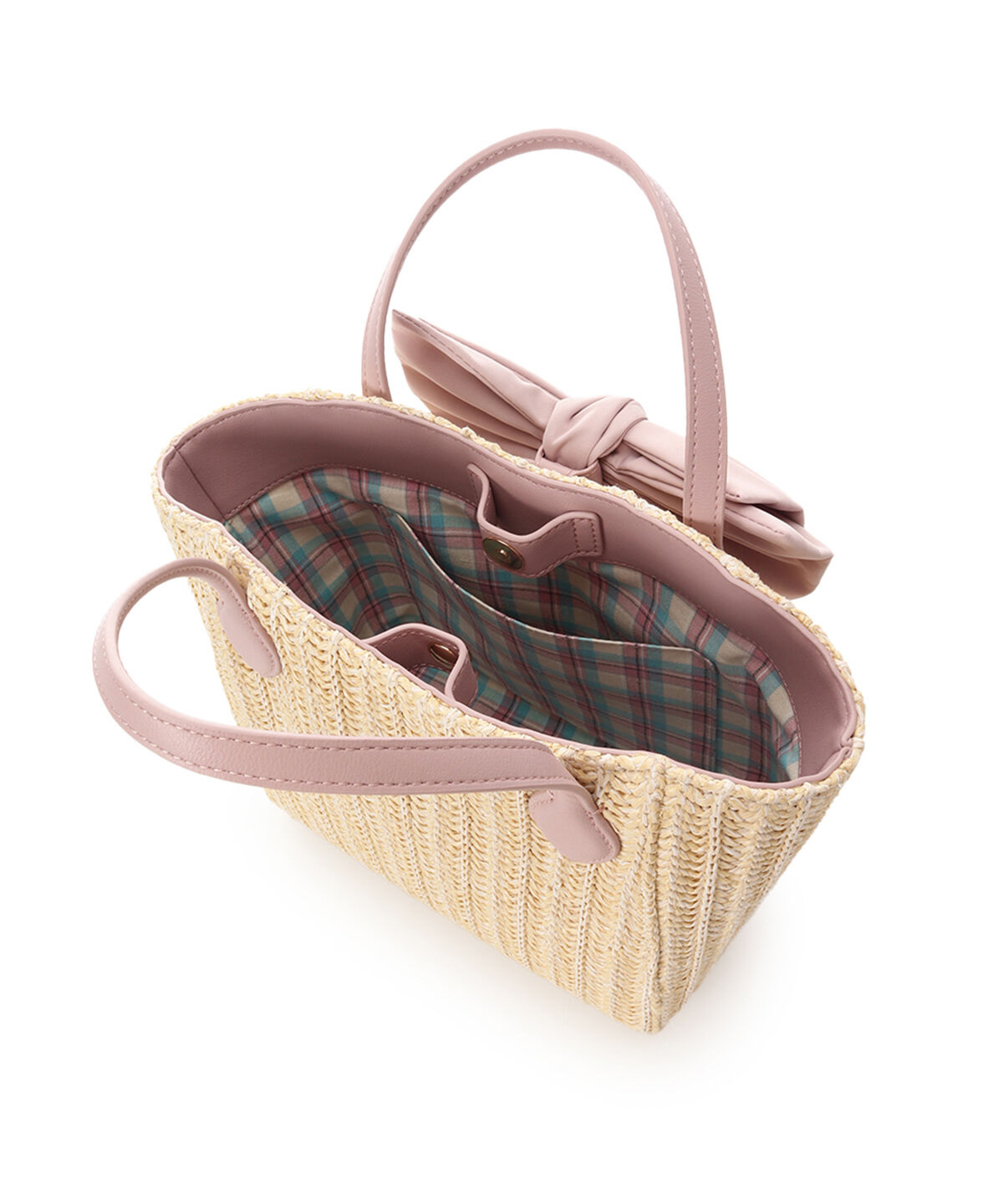 Samantha Thavasa Petit Choice「ビッグリボンかごバッグ」|トートバッグ|