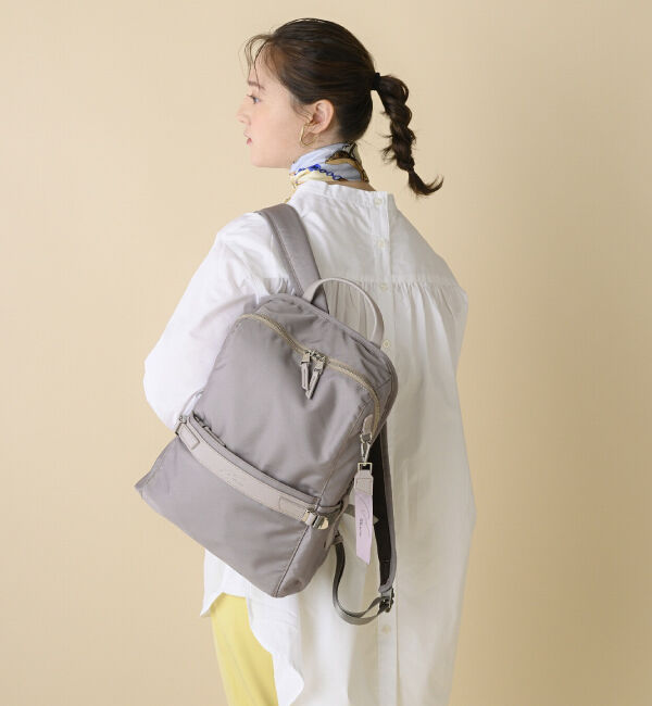 W&.Day/Night「W&.Day/Night | リッカ スクエアリュック A4ジャストサイズ 11.0インチタブレット収納 11711」|リュック|ピンク