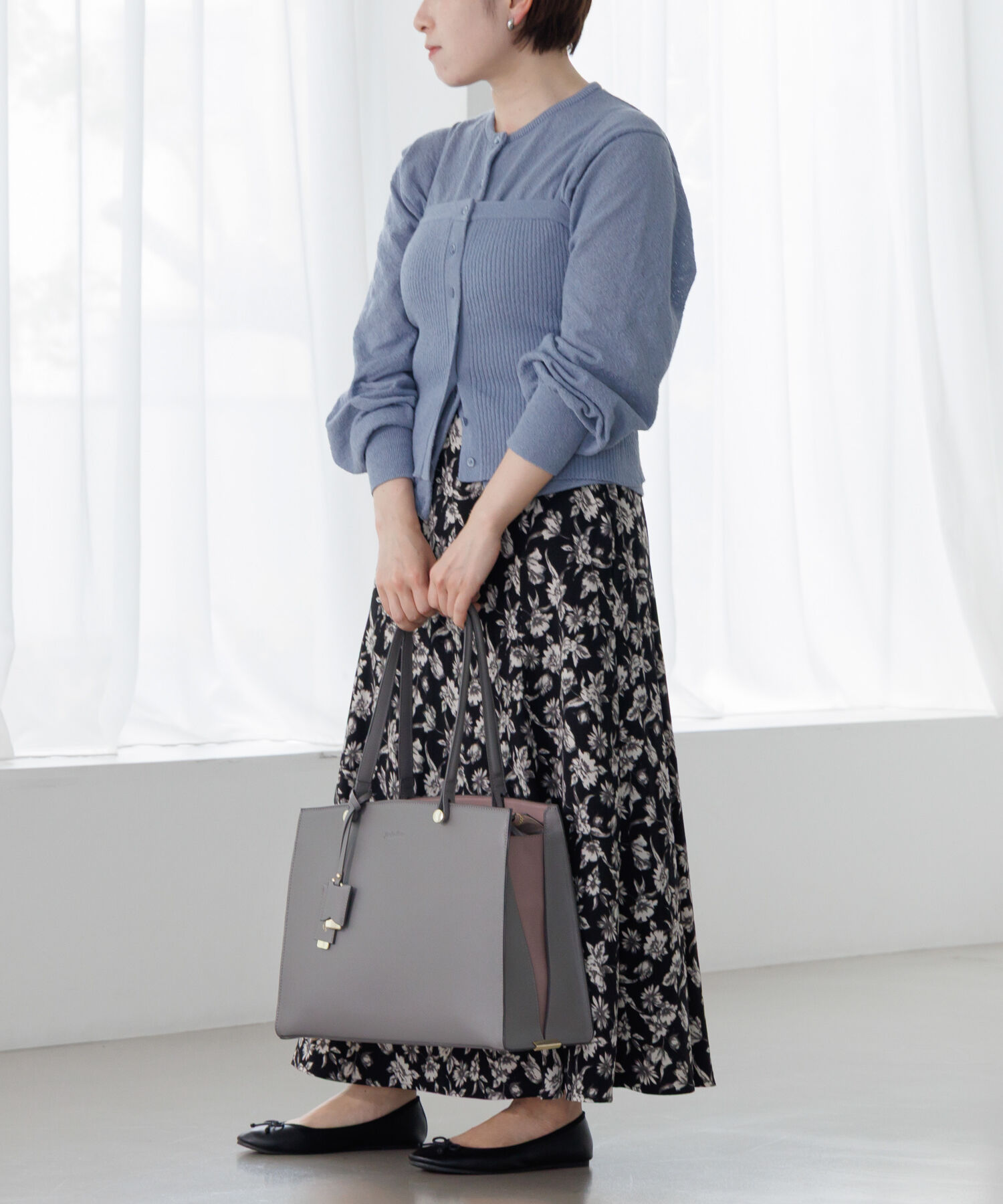 Jewelna Rose「ジュエルナローズ |ターミー トートバッグ A4サイズ  | 通勤 | きれいめ | 10758」|トートバッグ|