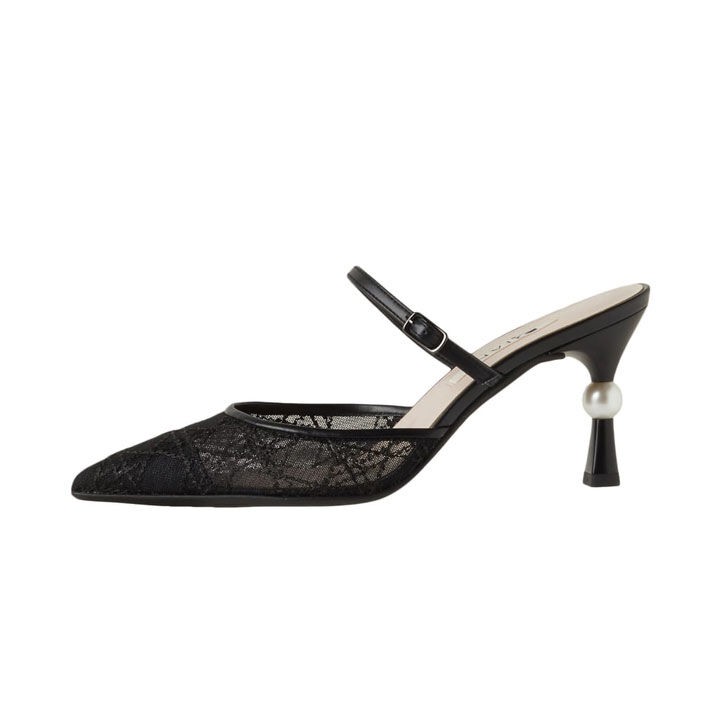 ダイアナ「≪パールコレクション≫ トゥクローズミュール　UL37109」|サンダル|クロ