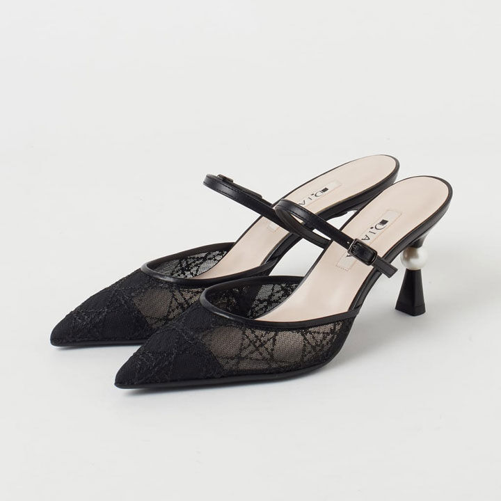 ダイアナ「≪パールコレクション≫ トゥクローズミュール　UL37109」|サンダル|