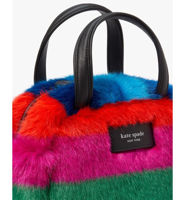 kate spade new york「パフド ストライプ フォー ファー サッチェル」|ハンドバッグ|