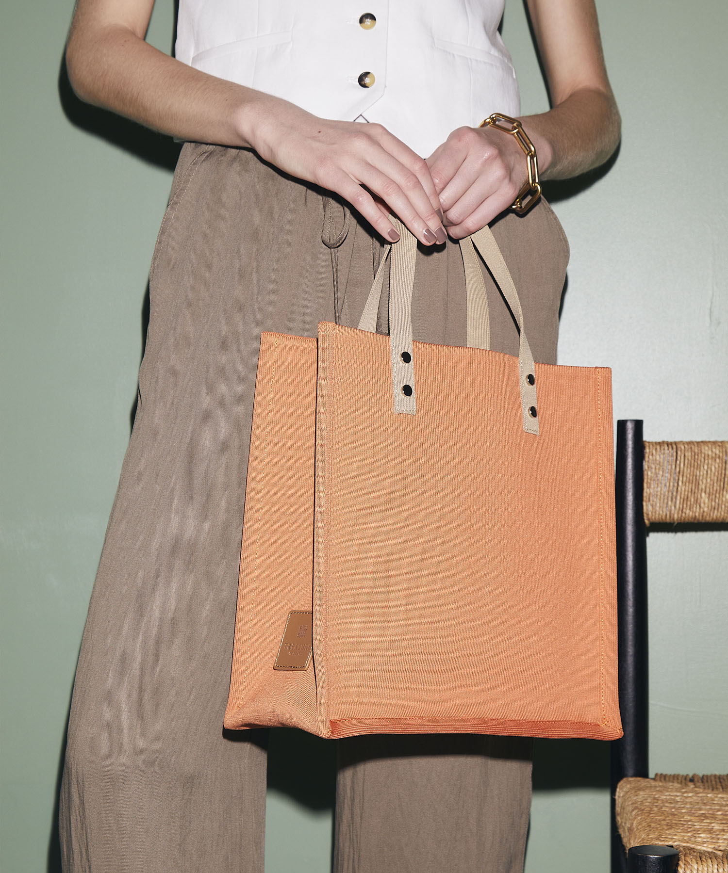 TOPKAPI TREASURE「【TREASURE TOPKAPI】ニット ジャガード ショルダー付き トート バッグ」|トートバッグ|