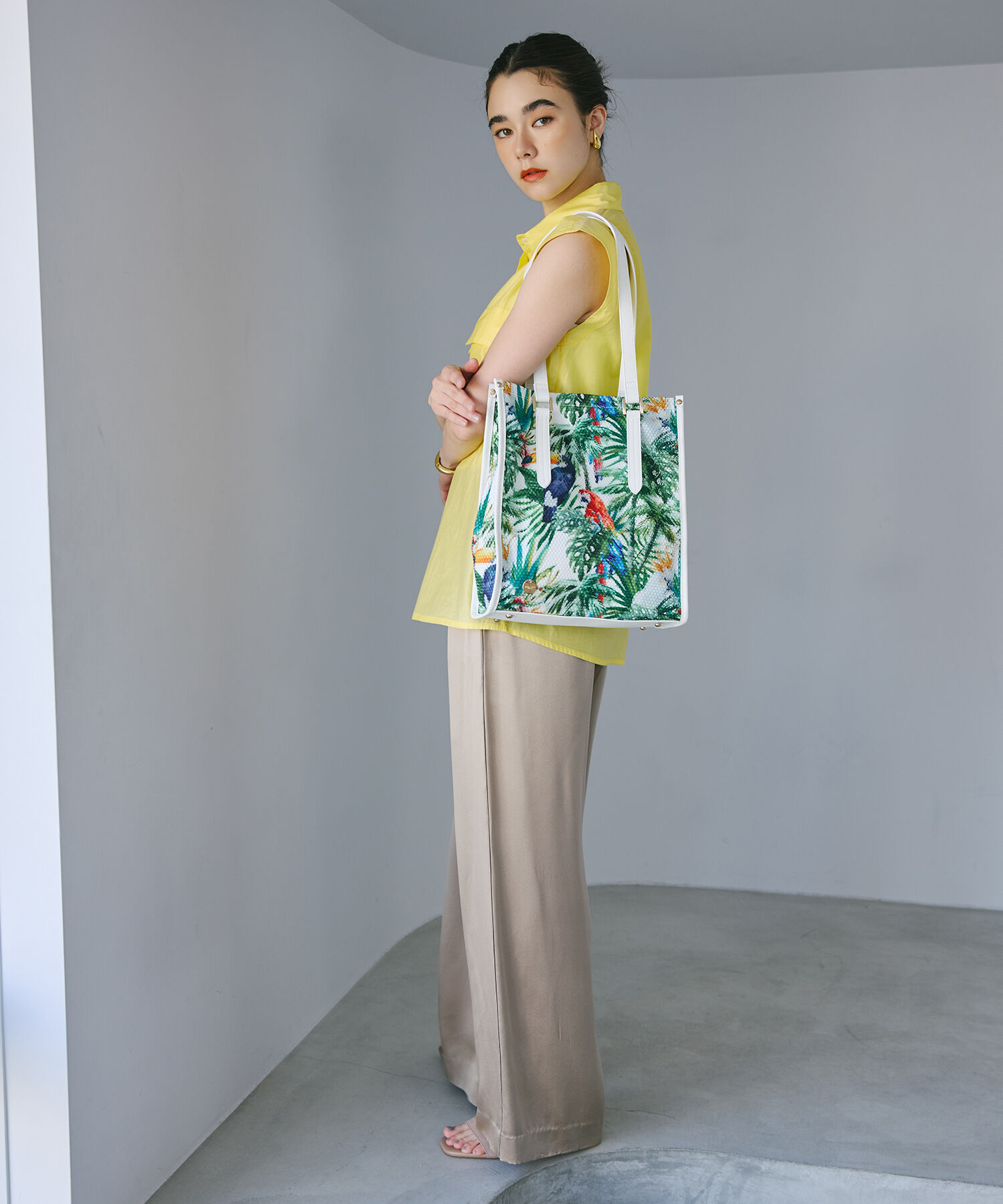 TOPKAPI BREATH「【TREASURE TOPKAPI】メッシュ ダブルプリント A4 トートバッグ」|トートバッグ|