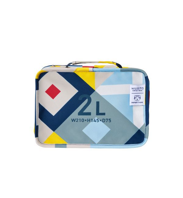 MILESTO「MILESTO&times;PAPIERTIGRE ハンギングオーガナイザー 2L」|トラベルグッズ|ネイビー