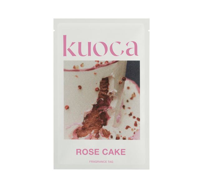 kuoca「【kuoca】フレグランスタグ ローズケーキ」|アロマ・ルームフレグランス|
