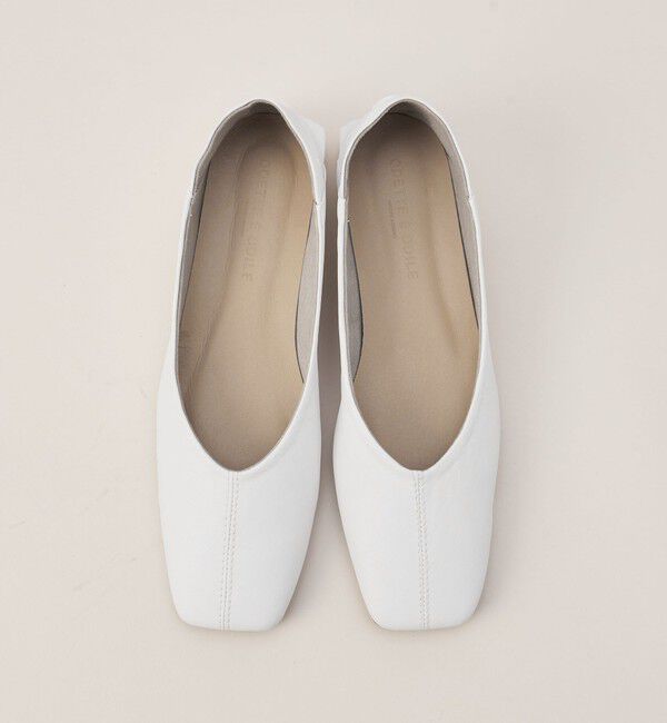 ODETTE E ODILE「スクエアセンターシーム フラット25&darr;&uarr;」|パンプス|