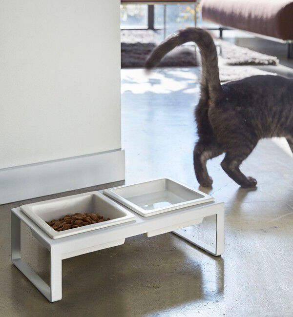 Style for Living「＜tower＞ペットフード スタンドセット」|その他|WHITE