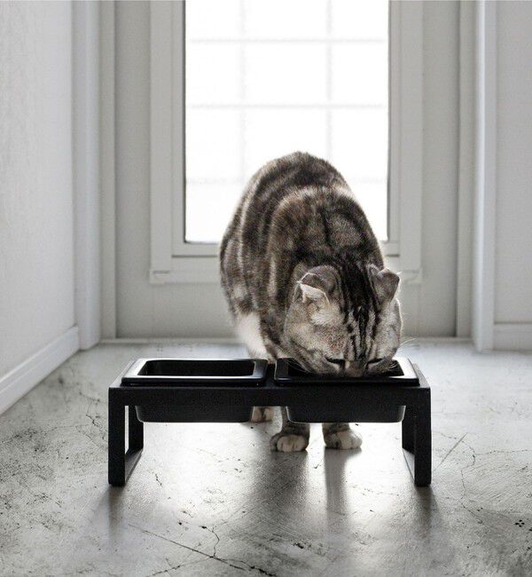 Style for Living「＜tower＞ペットフード スタンドセット」|その他|BLACK