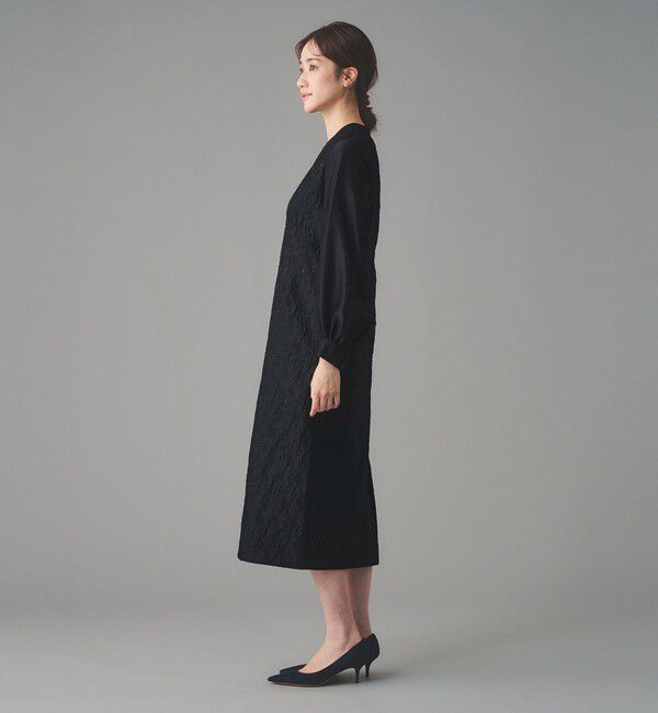 UNITED ARROWS「GISHA 2トーン ジャガード ワンピース」|ワンピース|