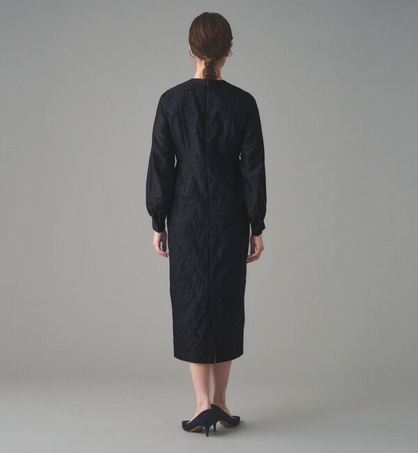 UNITED ARROWS「GISHA 2トーン ジャガード ワンピース」|ワンピース|