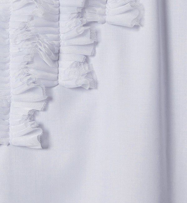 UNITED ARROWS「タックフリル ボウ ブラウス」|シャツ・ブラウス|