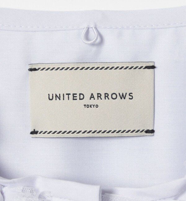 UNITED ARROWS「タックフリル ボウ ブラウス」|シャツ・ブラウス|
