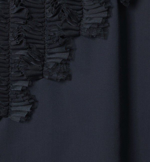 UNITED ARROWS「タックフリル ボウ ブラウス」|シャツ・ブラウス|