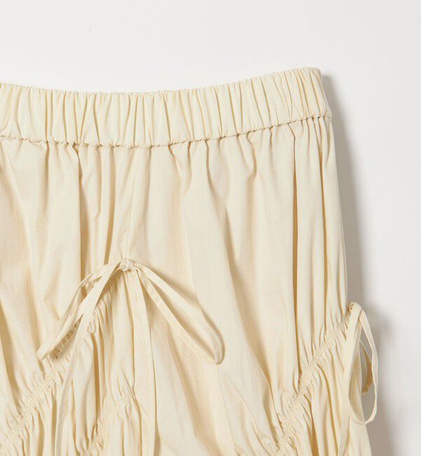 EMMEL REFINES「＜EMMEL REFINES＞EM ランダムギャザー リボン スカート」|スカート|