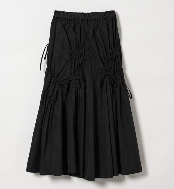 EMMEL REFINES「＜EMMEL REFINES＞EM ランダムギャザー リボン スカート」|スカート|