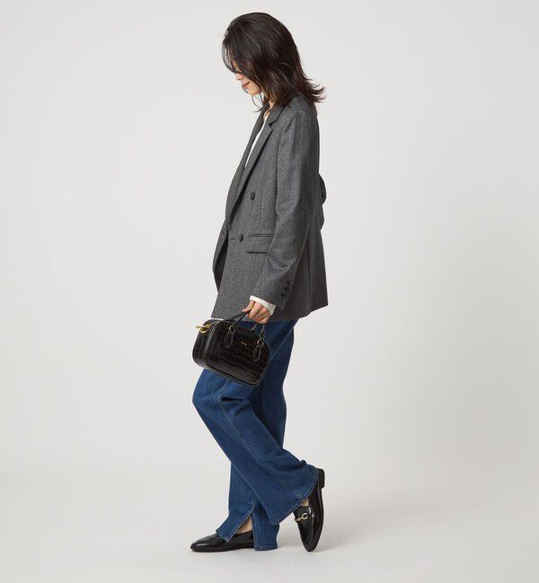 UNITED ARROWS green label relaxing「ホームスパン ダブル ジャケット ストレッチ」|テーラードジャケット|