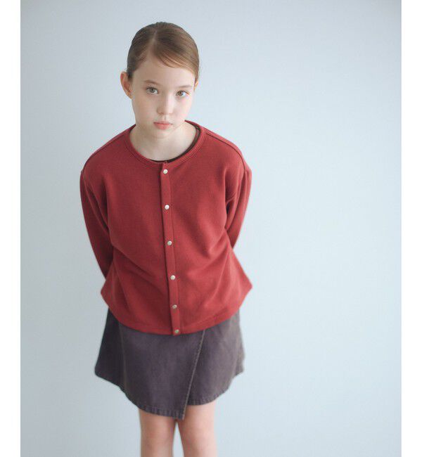 UNITED ARROWS green label relaxing「ウラケ カーディガン / キッズ  100cm-160cm」|カーディガン|WINE