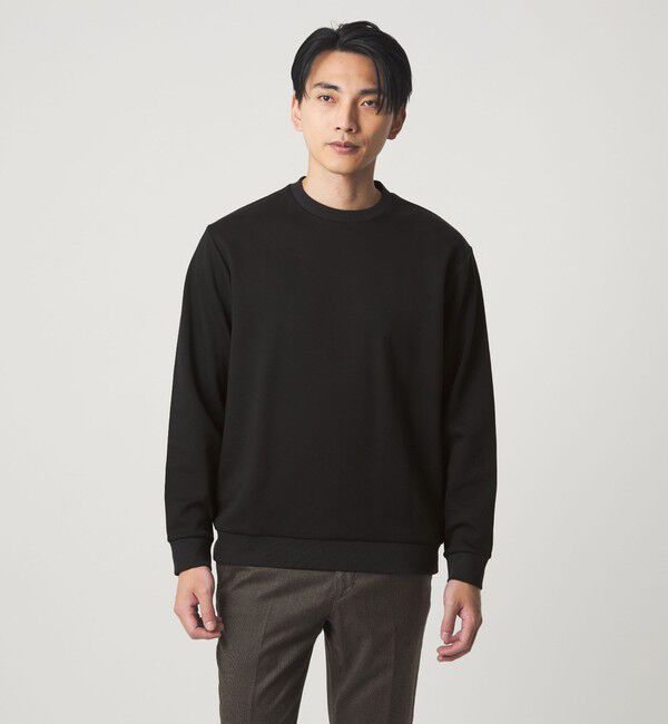 UNITED ARROWS green label relaxing「L/A ダンボール ビズ クルーネック カットソー」|Tシャツ・カットソー|BLACK
