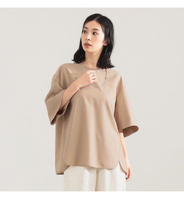 Demi-Luxe BEAMS 「ウール トロピカル フレアスリーブ プルオーバー」|シャツ・ブラウス|BEIGE