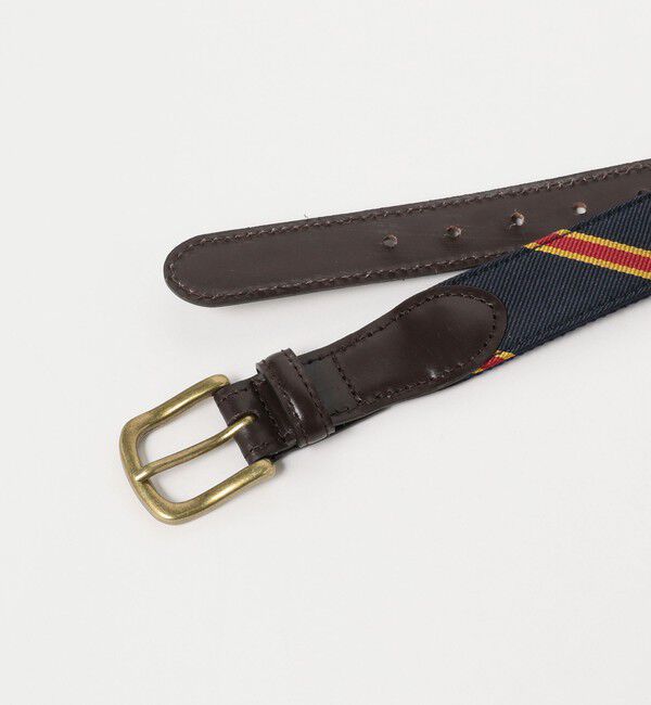 BEAMS PLUS「BEAMS PLUS / Leather Tab Ribbon Belt」|ベルト|