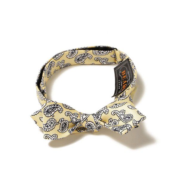BEAMS PLUS「BEAMS PLUS / シルク ミニペイズリー プリント ボウタイ」|ネクタイ・蝶ネクタイ|YELLOW