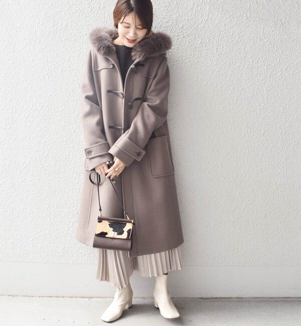 SHIPS for women「ファーダッフルコート◇」|ダッフルコート|