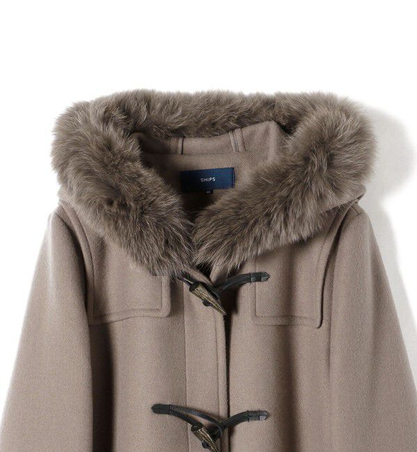 SHIPS for women「ファーダッフルコート◇」|ダッフルコート|