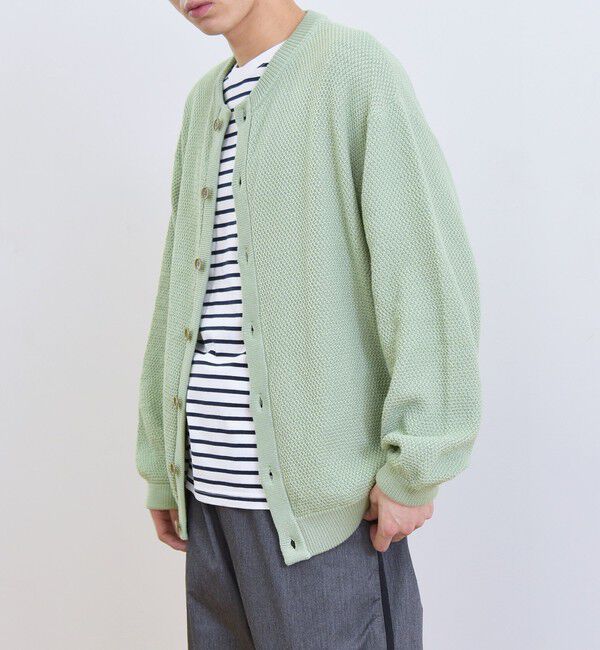 SHIPS any「【SHIPS any別注】SKOOKUM: 〈手洗い可能〉鹿の子 クルーネック カーディガン◇」|カーディガン|