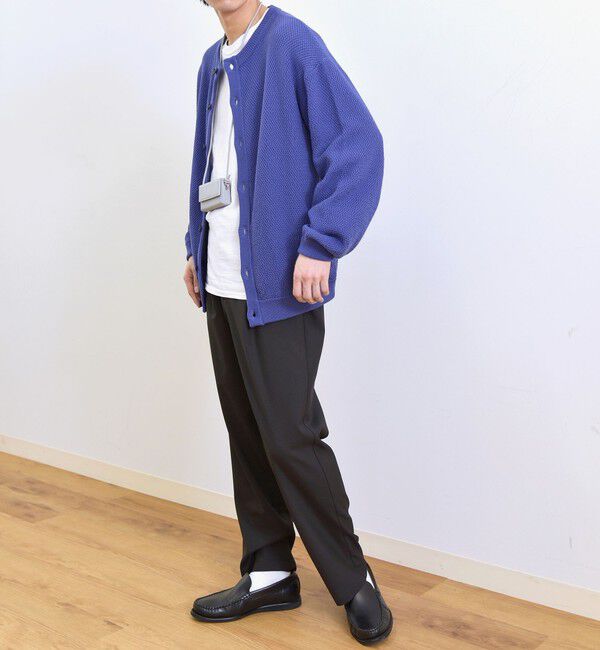 SHIPS any「【SHIPS any別注】SKOOKUM: 〈手洗い可能〉鹿の子 クルーネック カーディガン◇」|カーディガン|