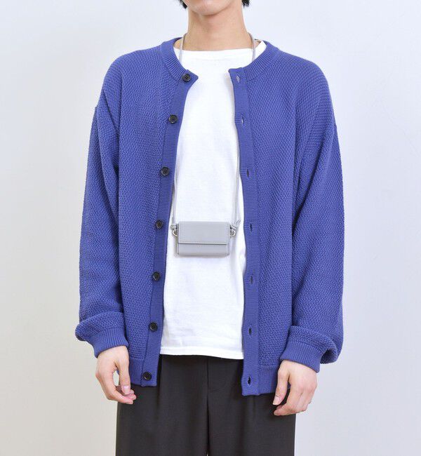SHIPS any「【SHIPS any別注】SKOOKUM: 〈手洗い可能〉鹿の子 クルーネック カーディガン◇」|カーディガン|