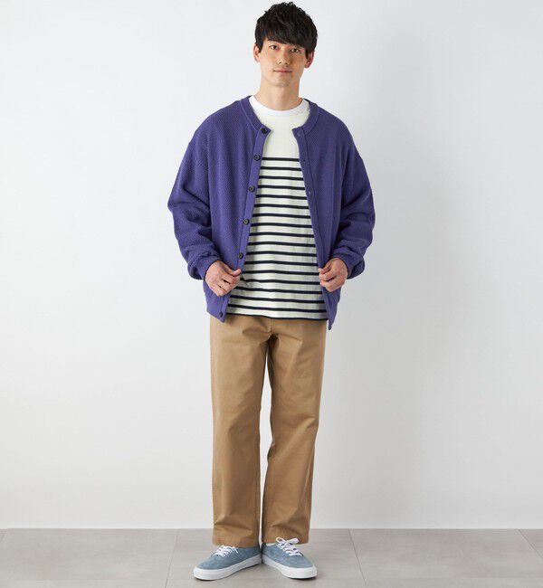 SHIPS any「【SHIPS any別注】SKOOKUM: 〈手洗い可能〉鹿の子 クルーネック カーディガン◇」|カーディガン|