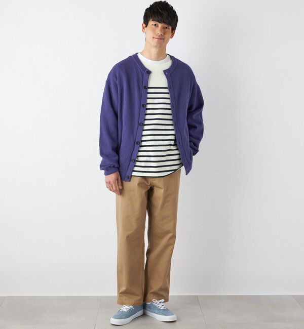 SHIPS any「【SHIPS any別注】SKOOKUM: 〈手洗い可能〉鹿の子 クルーネック カーディガン◇」|カーディガン|