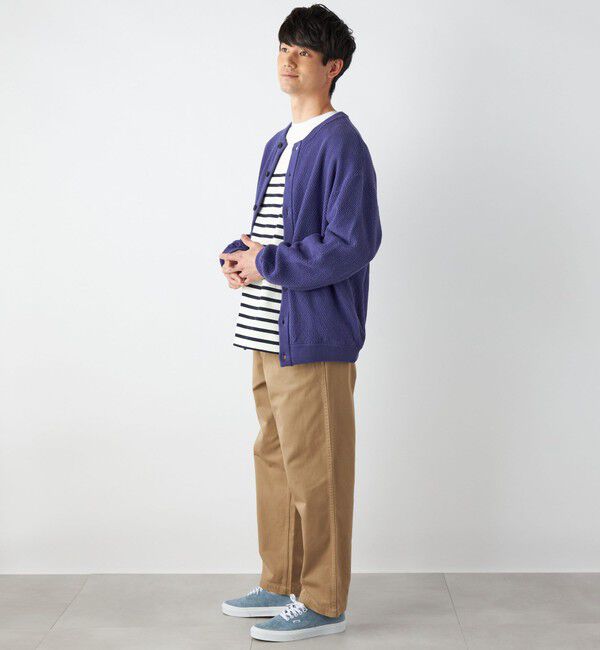 SHIPS any「【SHIPS any別注】SKOOKUM: 〈手洗い可能〉鹿の子 クルーネック カーディガン◇」|カーディガン|