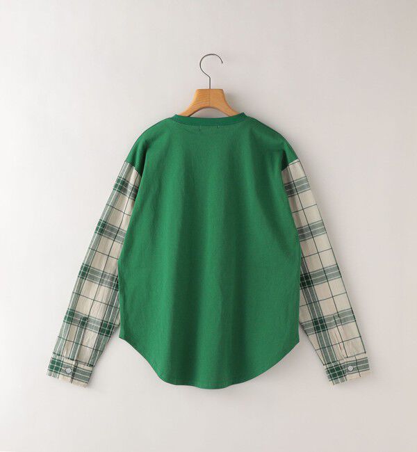 SHIPS KIDS「SHIPS KIDS:145～160cm / チェックシャツ コンビ カットソー」|Tシャツ・カットソー|