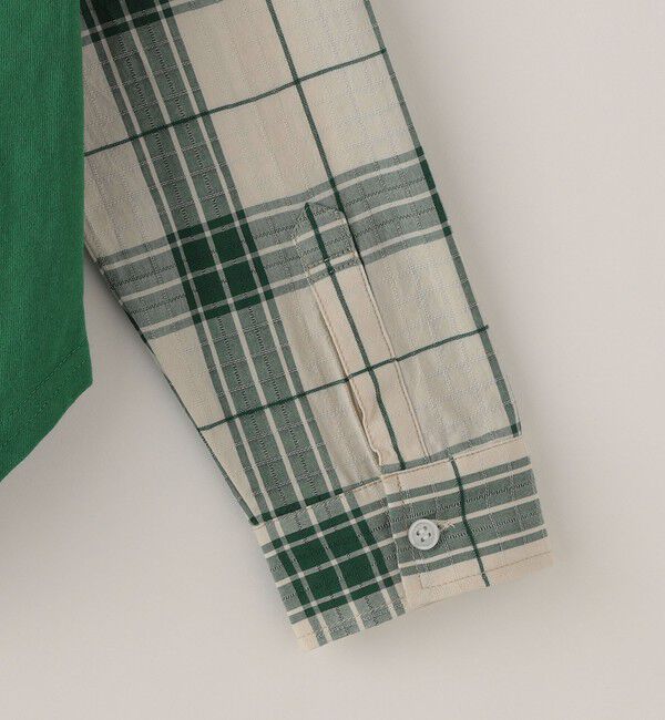 SHIPS KIDS「SHIPS KIDS:145～160cm / チェックシャツ コンビ カットソー」|Tシャツ・カットソー|