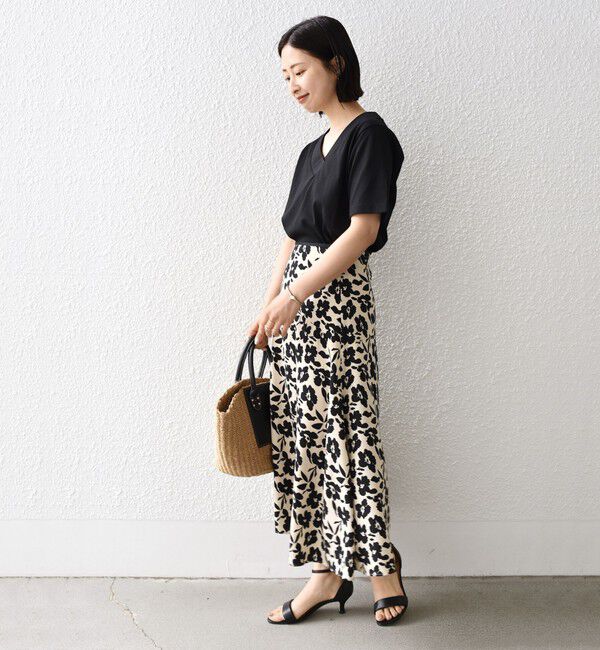 SHIPS for women「【WEB限定】〈ネックが選べる2サイズ展開〉オーガニックコットン バリエーションネック TEE」|Tシャツ・カットソー|