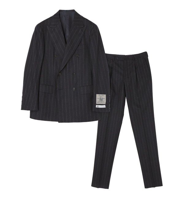 SHIPS「SHIPS: ラグジュアリー フォックスブラザーズ チョークストライプ ダブル スーツ 」|スーツ|