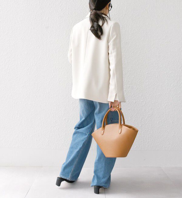 SHIPS any「SHIPS any:〈洗濯機可能〉ダブルクロス テーラード ジャケット［NAVY BLUE］」|テーラードジャケット|