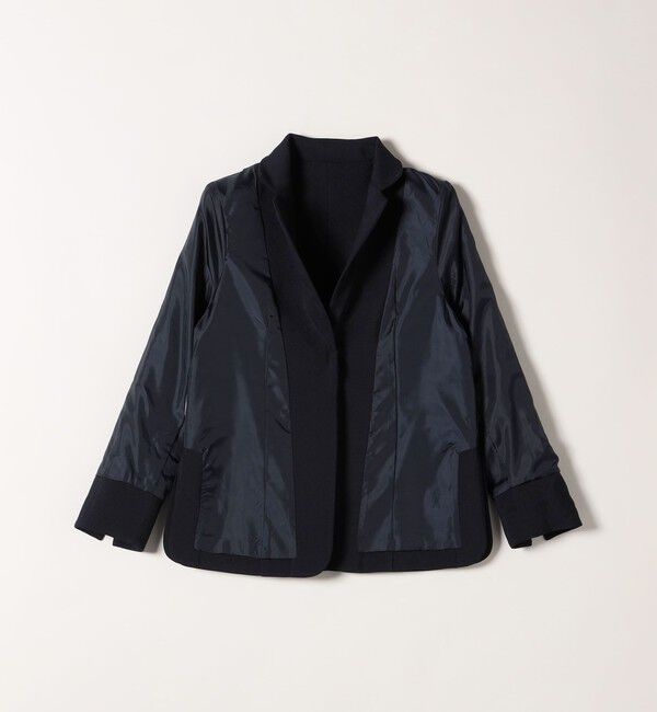 SHIPS any「SHIPS any:〈洗濯機可能〉ダブルクロス テーラード ジャケット［NAVY BLUE］」|テーラードジャケット|